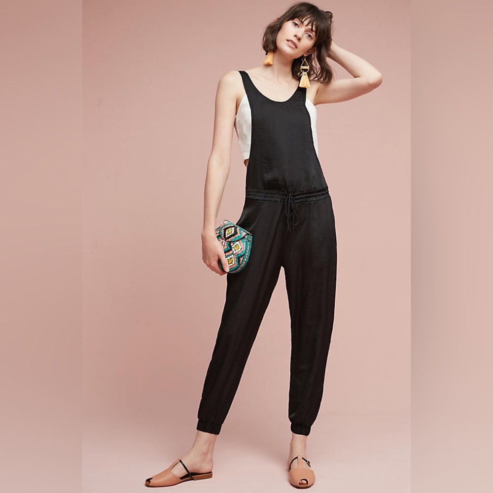 Anthropologie Dolan Sotto Black Jumpsuit/Size XSmall